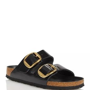 Birkenstock Women's Arizona High Shine Big Buckle Slide Sandals